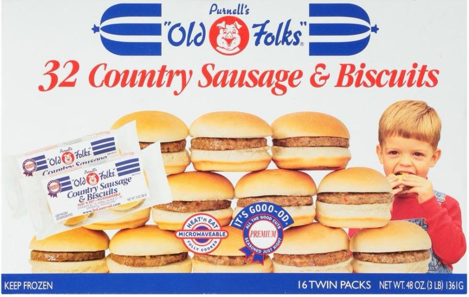 Purnell's Country Sausage & Biscuits 32 ct., 48 oz.